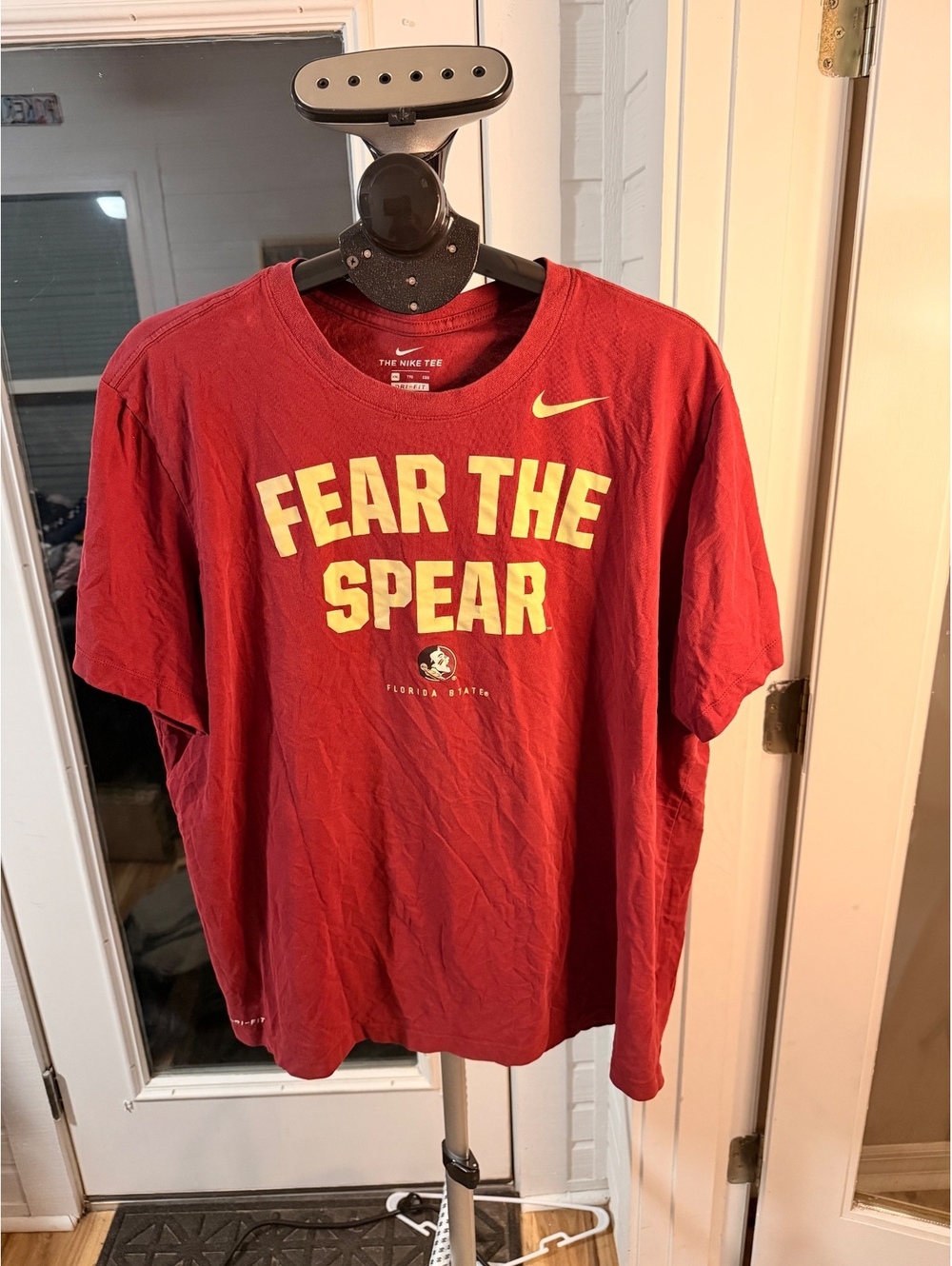 Nike Dri Fit Florida State Seminoles Fear The Spear Red T Shirt